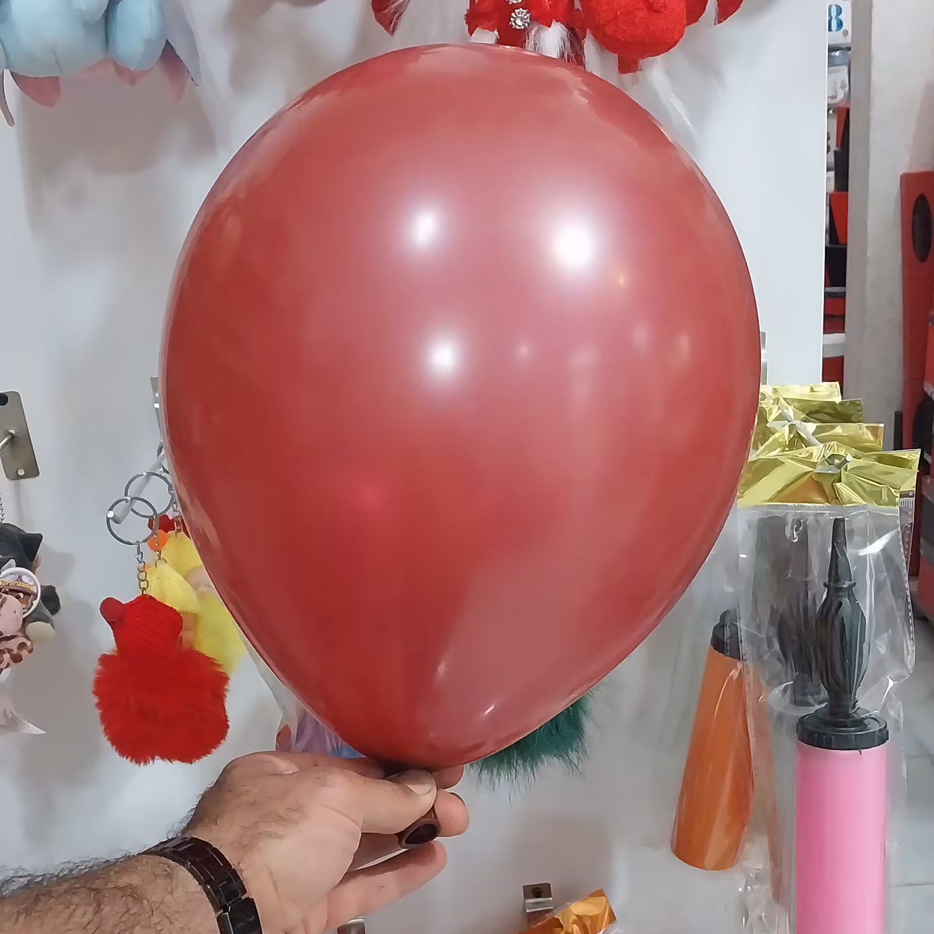 بادکنک لاتکس قهوه ای 12 اینچ(رنگ خاص)