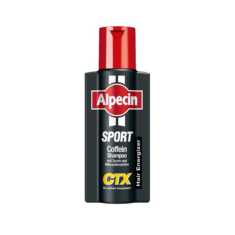 شامپو مو ضد ریزش انرژیبخش مدل Sport CTX مناسب موهای ضعیف و نازک آلپسین 375 میل