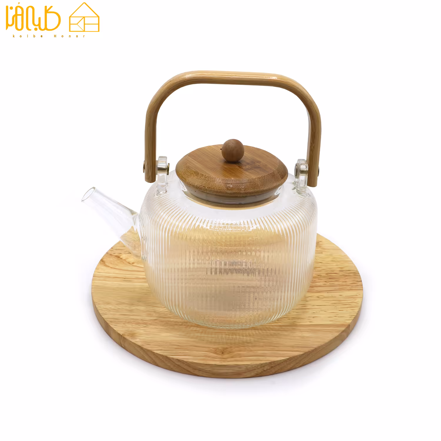 قوری دسته چوبی 1200 میل 72