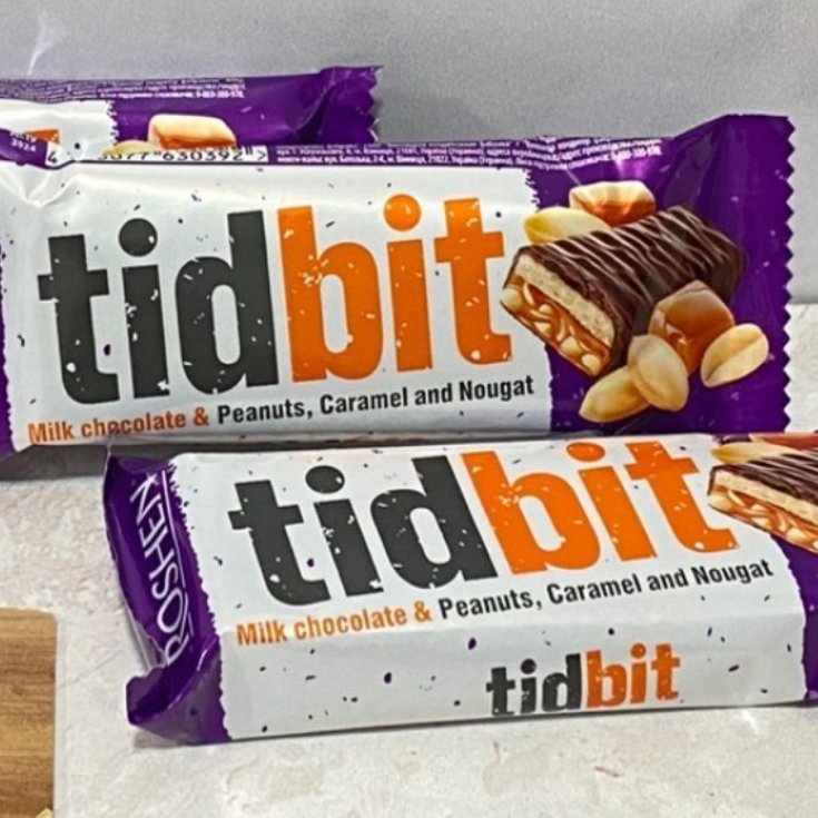 شکلات تیدبیت با مغز بادام زمینی و کارامل مارک روشن