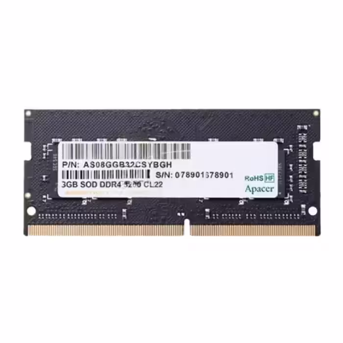 رم کامپیوتر DDR4 تک کاناله 3200 مگاهرتز CL22 اپیسر ظرفیت 4 گیگابایت