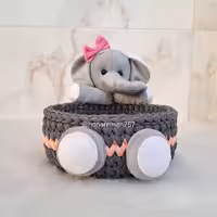 سبد نظم دهنده تریکویی مدل خرس