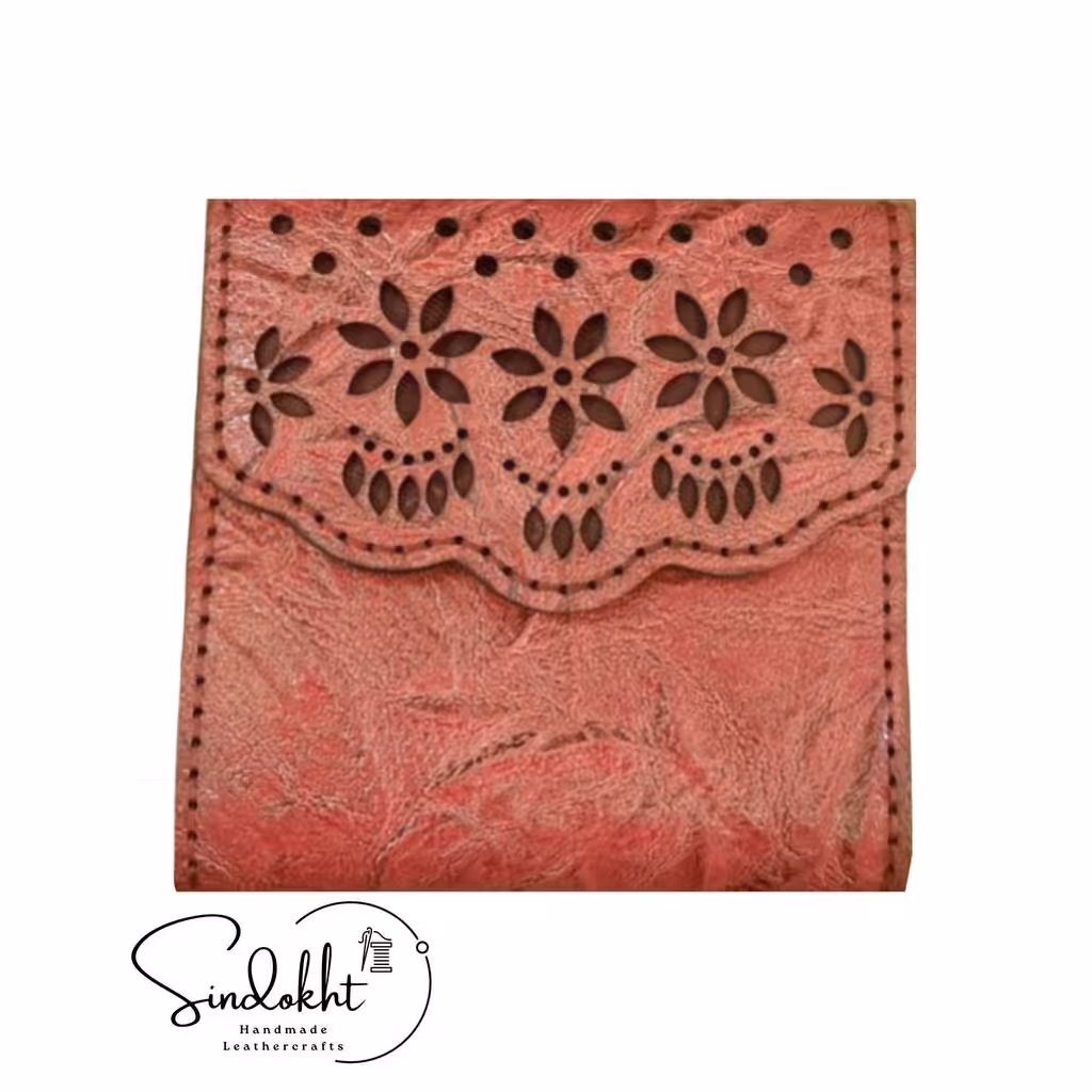 کیف پول چرم طبیعی  دستدوز   