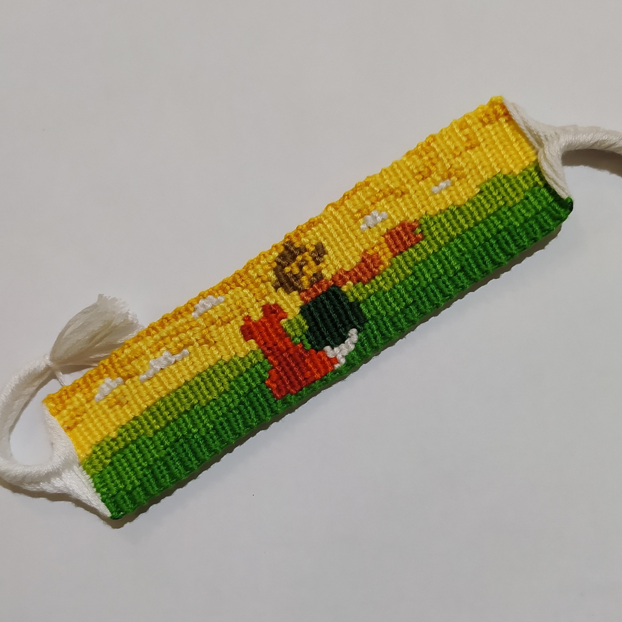 دستبند دوستی دستباف طرح شازده کوچولو و روباه ( آلفا فافی )