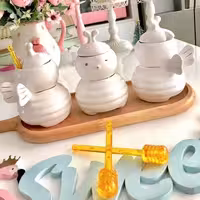 عسل خوری سرامیکی طرح زنبور 