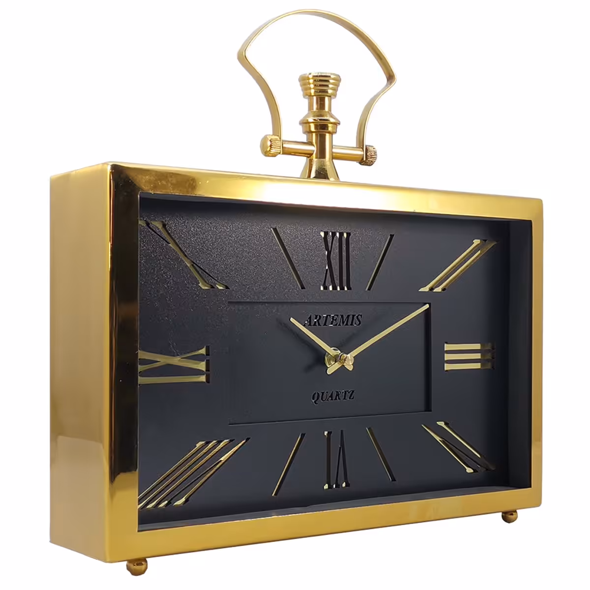 ساعت رومیزی آرتمیس مدل 2032 گلد (طلایی) صفحه بلک (مشکی)