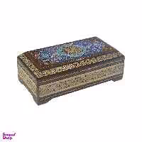 جعبه خاتم کاری خادم ملت مدل تذهیب کد t003
