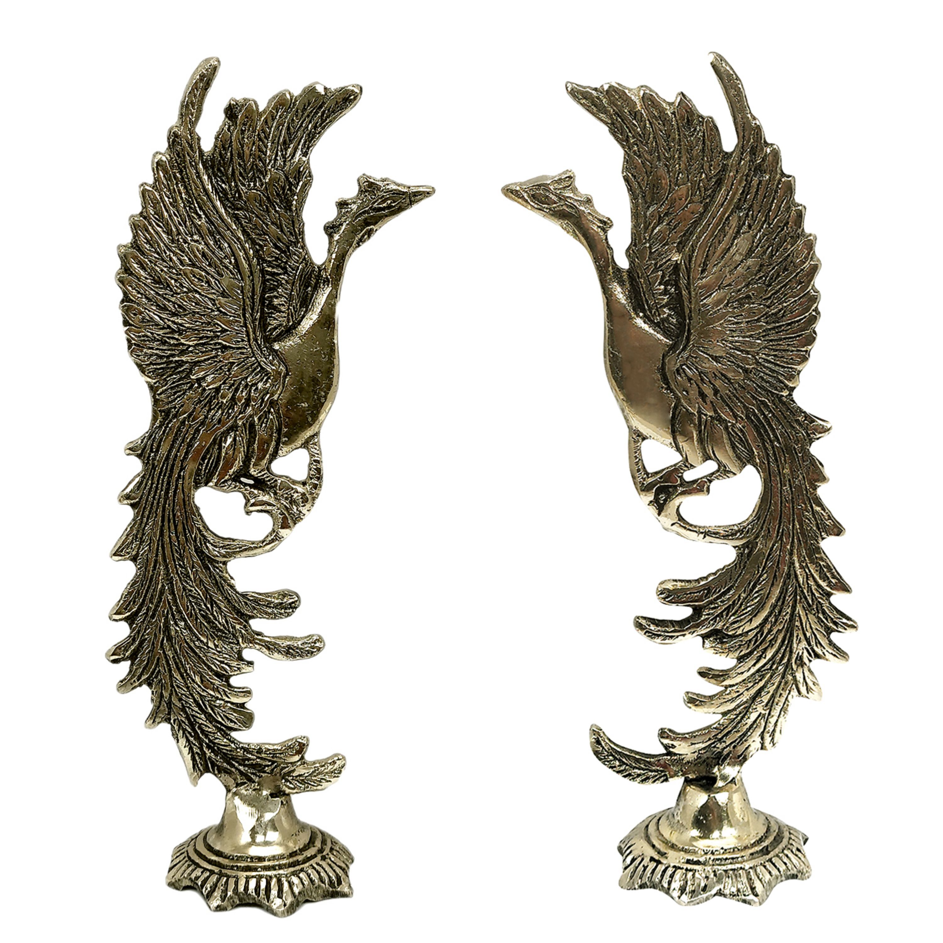 مجسمه برنجی سیمرغ 2 عددی یک طرفه