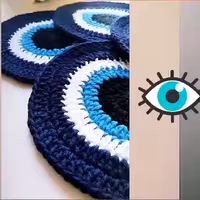 زیر بشقابی قلاببافی (سفارشی)