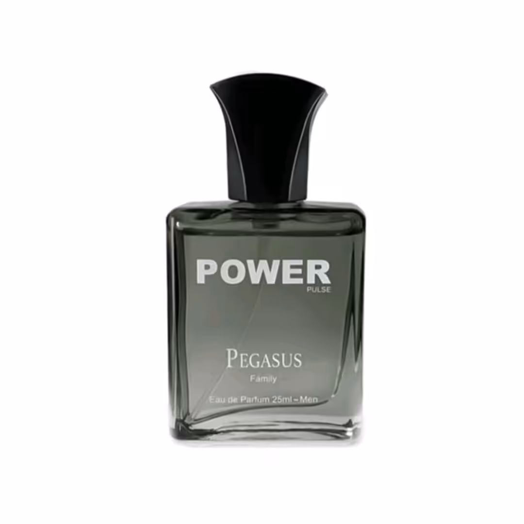 عطر جیبی شیشه ای پاور پالس power pulse پگاسوس PEGASUS حجم 250 میل مدل ادکلن 
