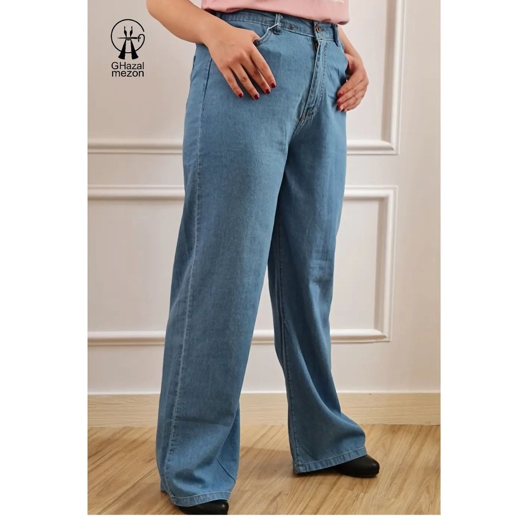 شلوار بگ و نیم بگ کمرپشت کش قد 100و105در رنگبندی