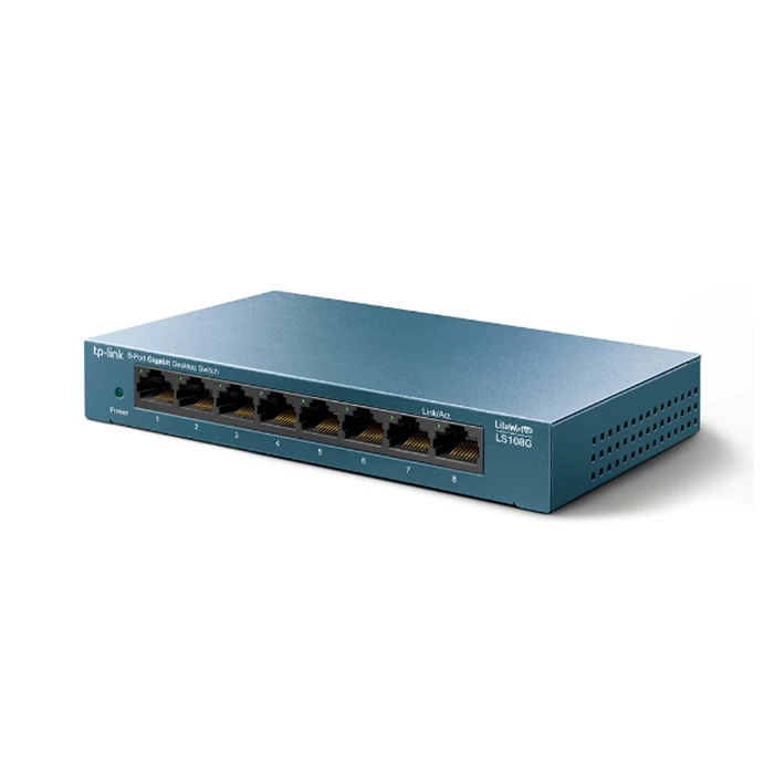 سوئیچ 8 پورت گیگابیتی و دسکتاپ تی پی لینک مدل TPLink LS108G