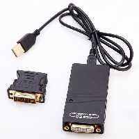 تبدیل USB به DVI / VGA / HDMI لمونتک