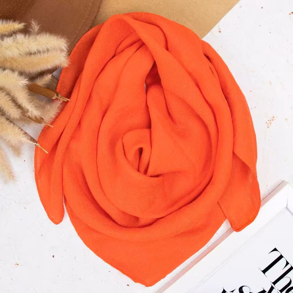 مینی اسکارف (باندانا) اسلپ رنگ پرتقالی ارسال رایگان 