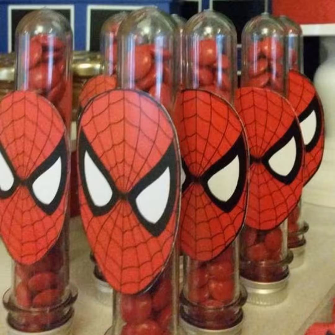 پک 6 عددی لوله اسمارتیز گیفتدار تم پسرانه مرد عنکبوتی