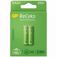باتری نیم قلمی شارژی ReCyko 650 میلی آمپر ساعت GP

