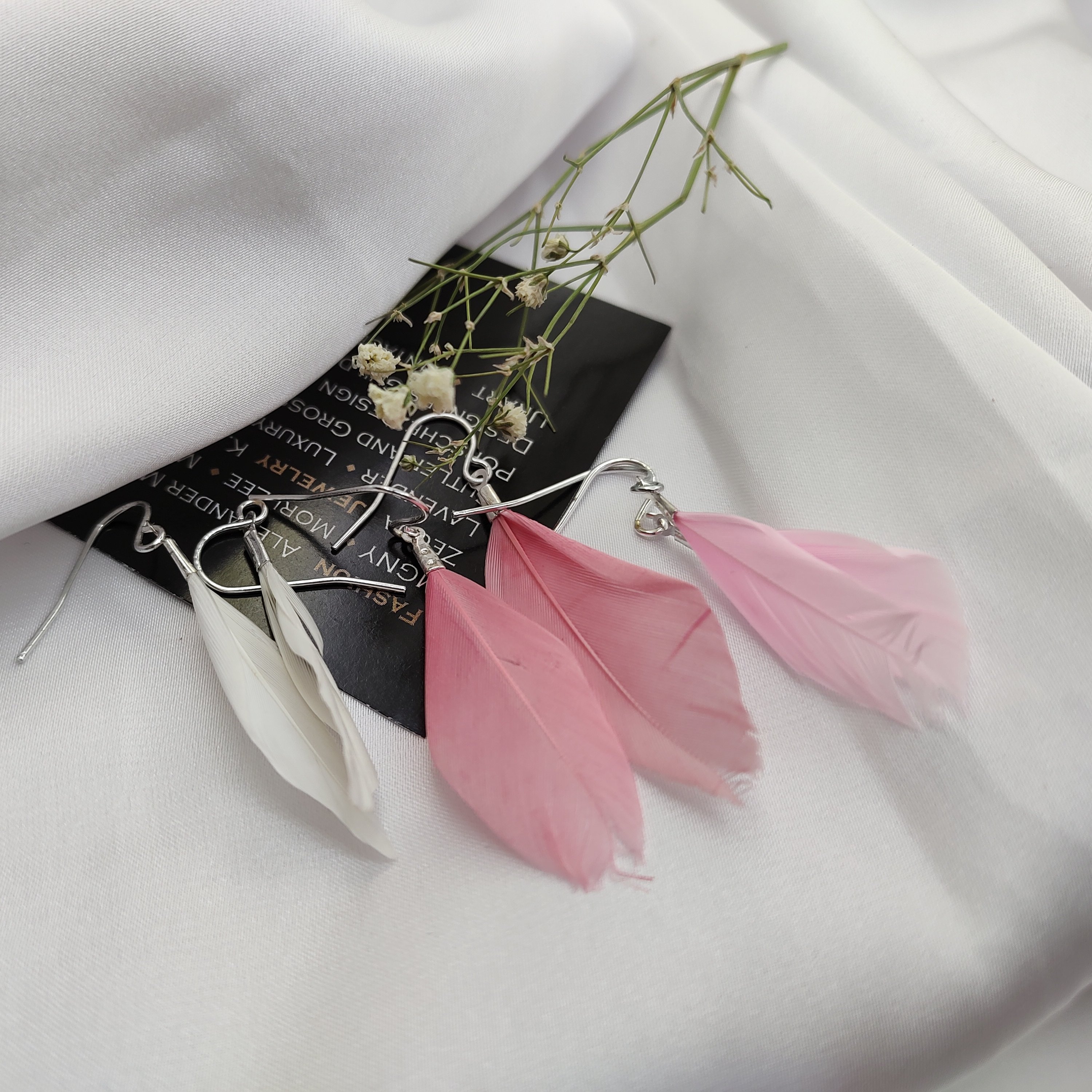 گوشواره زنانه مدل پر  مدل کوچیک