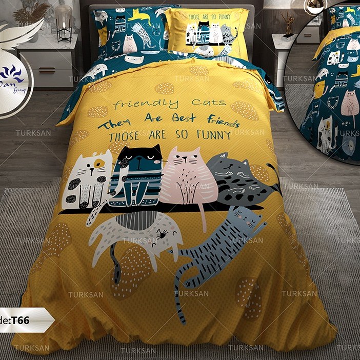 روتختی دونفره دو رو طرحدار  ترکسان طرح T66