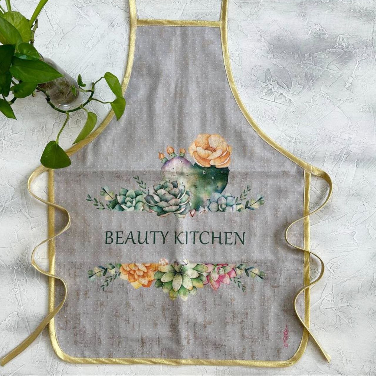 پیشبند مخمل نسوز مدل فروزان لوکس طرح 48