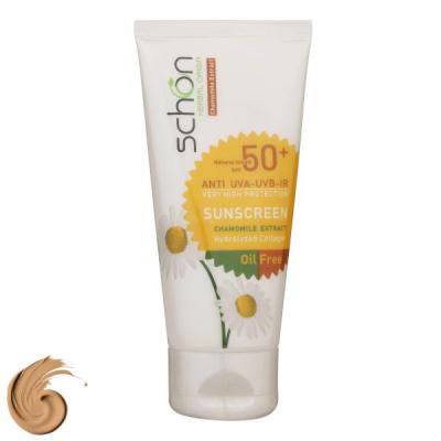 کرم ضد آفتاب رنگی فاقد چربی شون با رنگ طبیعی   SPF50