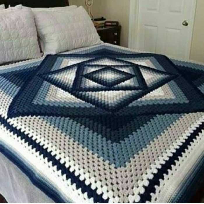 روتختی بافتنی سه بعدی قلاب بافی