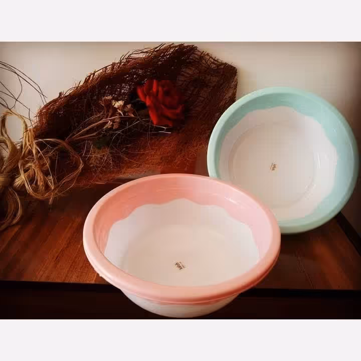 لگن مدل پاستیلی دورنگ سایز 1  مواد نو و باکیفیت در خانه مدرن      