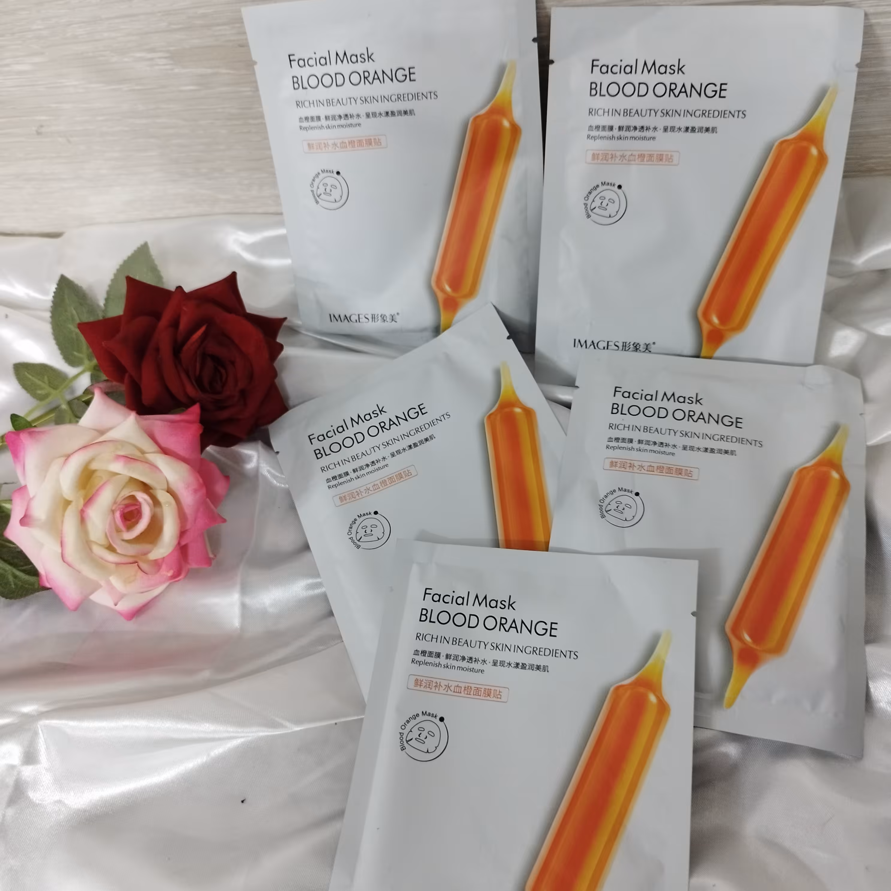 ماسک صورت پرتقال خونی  ورقه ای ایمیجیز images 