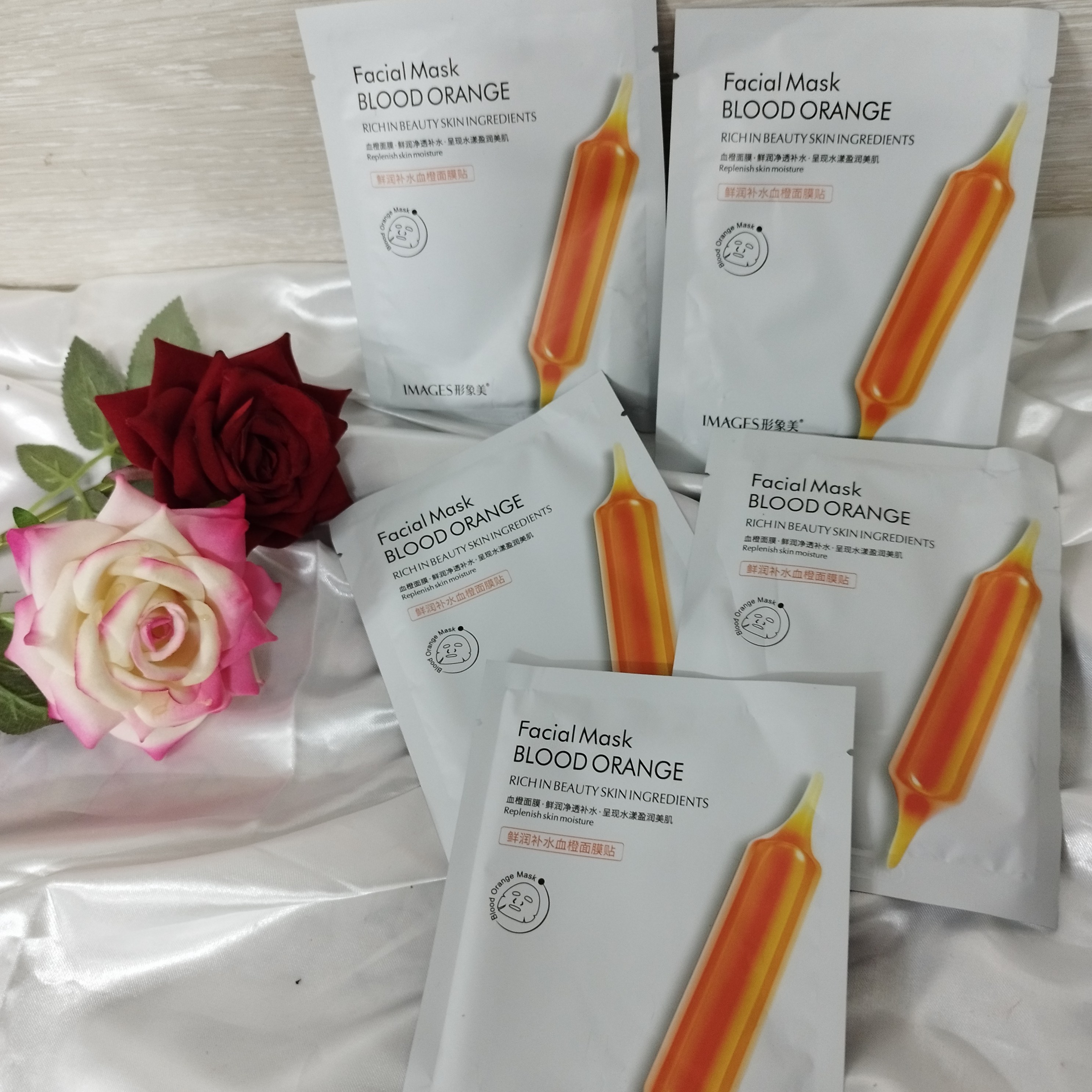ماسک صورت پرتقال خونی  ورقه ای ایمیجیز images 