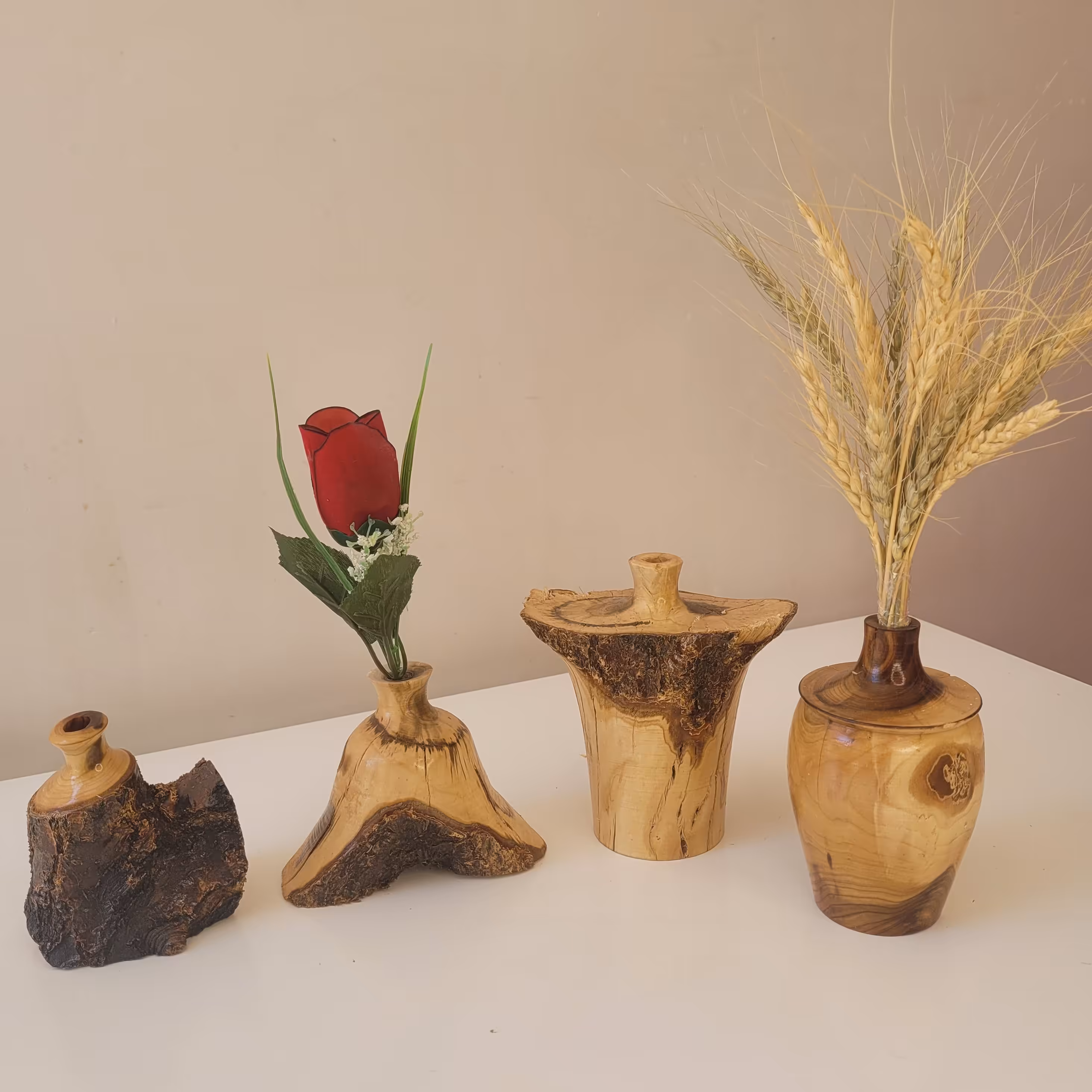 ست گلدان چوب 4 تایی فقط 260 تومن کد 7