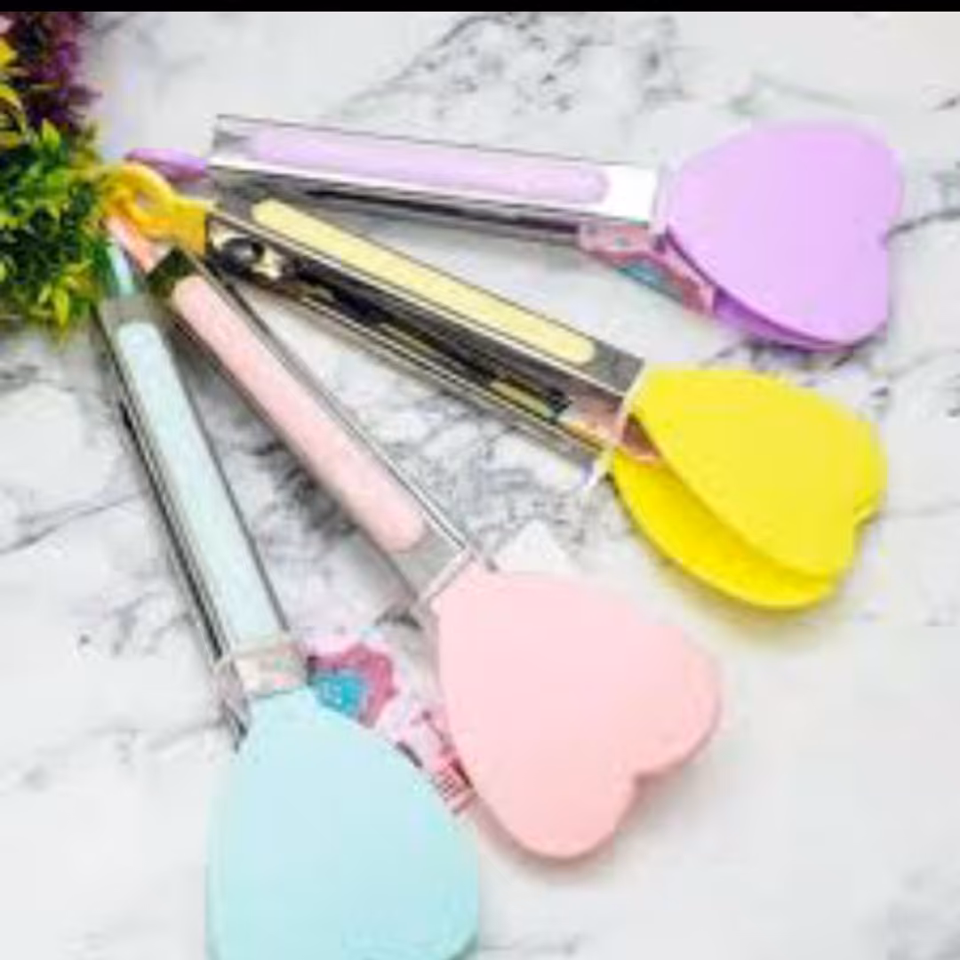 انبر سالاد قلبی دسته استیل