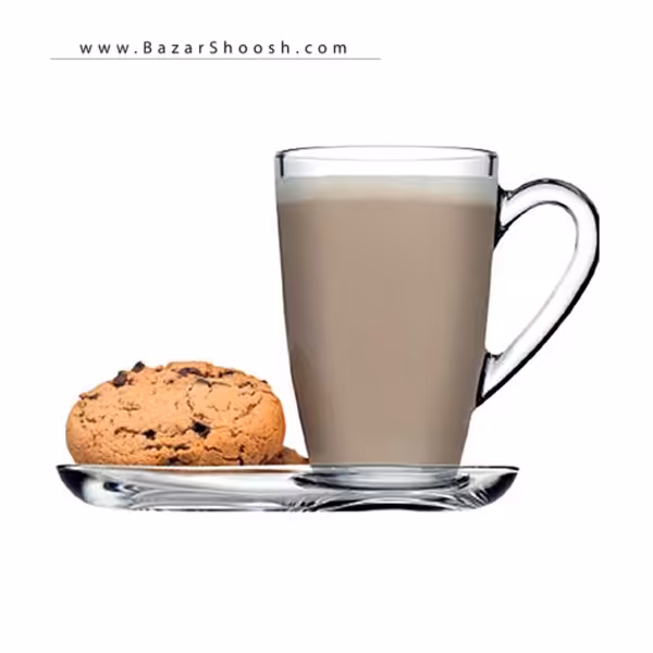 لیوان داسته دار و زیر لیوان آکوآ پاشاباغچه کد 95960 جفتی