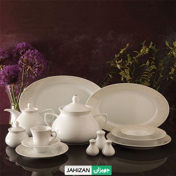 سرویس چینی زرین 108پارچه سان رایز سری شهرزاد