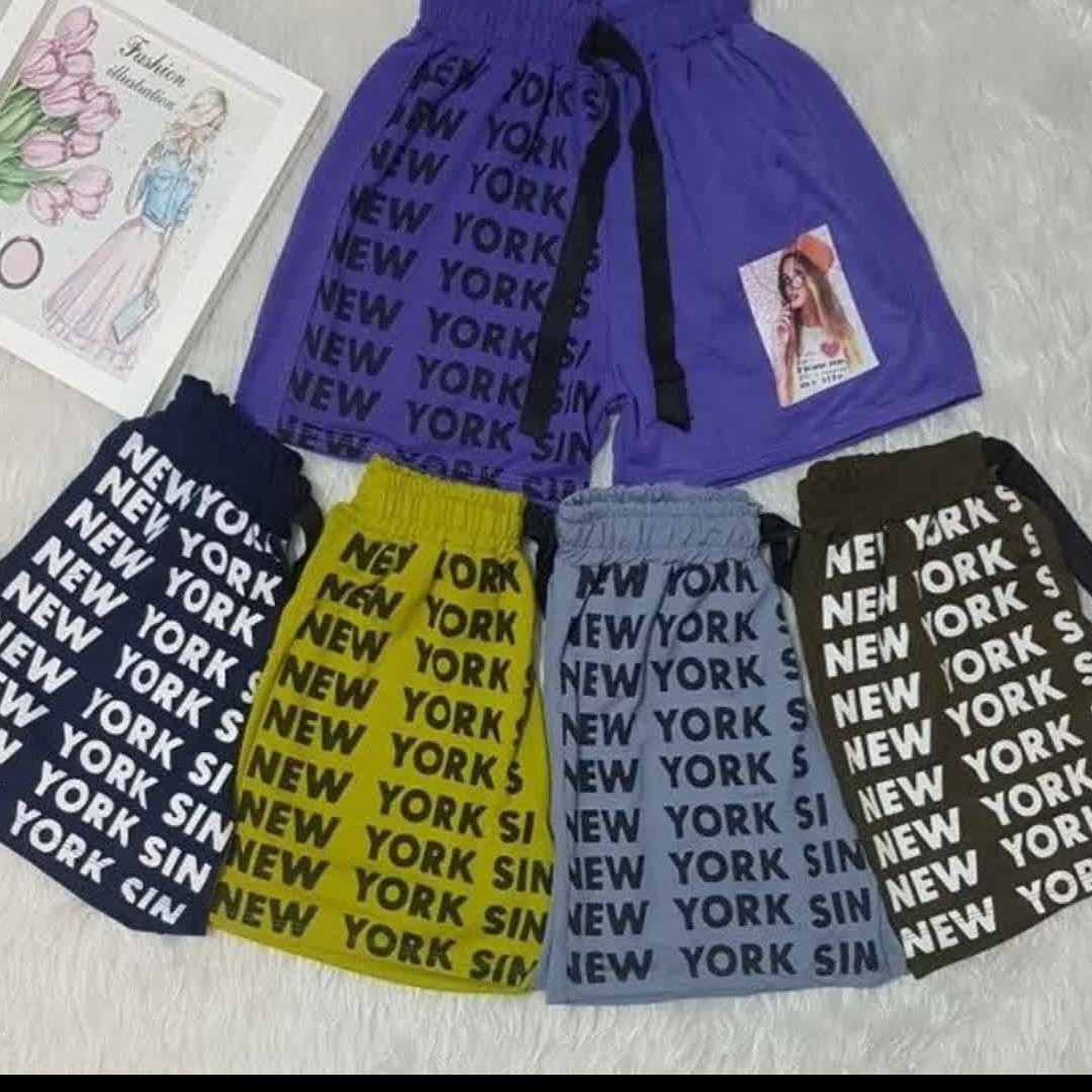 تیشرت و شلوار و شلوارک روز نامه ای جنس اسپا ن اعلا