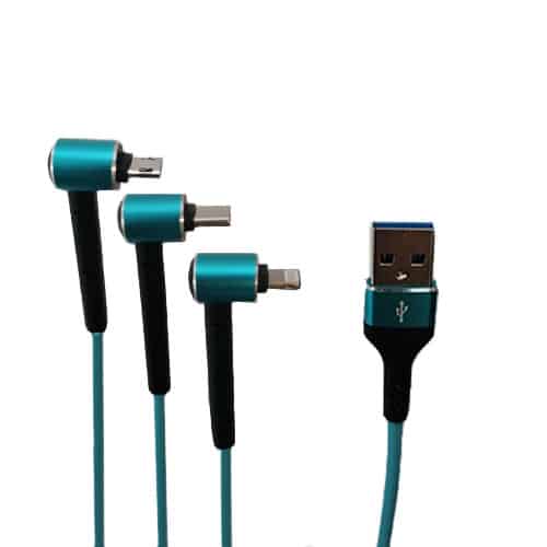 کابل USB به Type-c ، microUSB و لایتنینگ تسکو مدل TC-A100