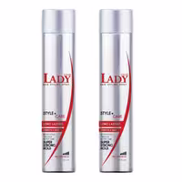 اسپری حالت دهنده مو لیدی مدل Super Strong حجم 500 میلی لیتر بسته 2 عددی