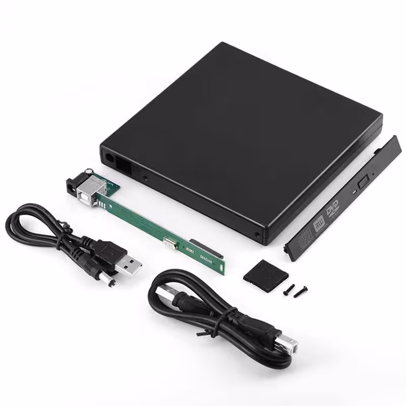 باکس ضخیم DVD رایتر اینترنال به اکسترنال کارتن ایسوس USB2 12.7 mm