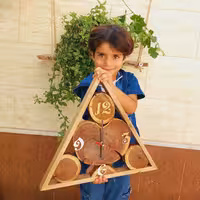 ساعت چوبی کد 02