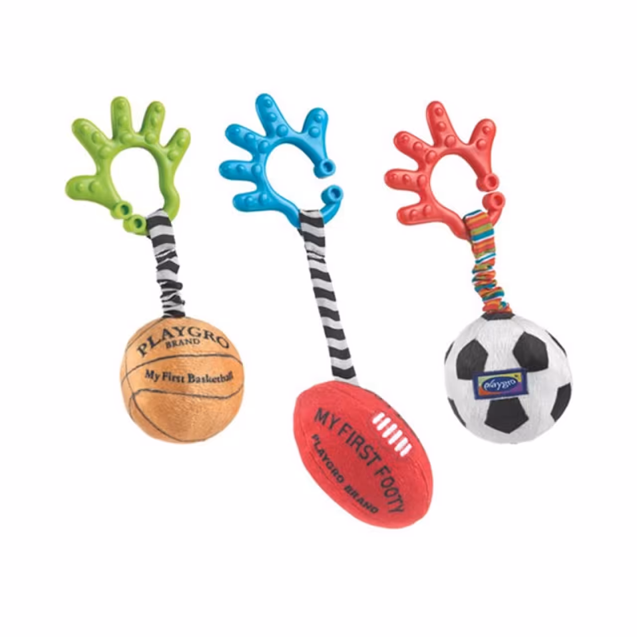 آویز تخت کودک پلی گرو مدل توپ کد 96985 مجموعه 3 عددی