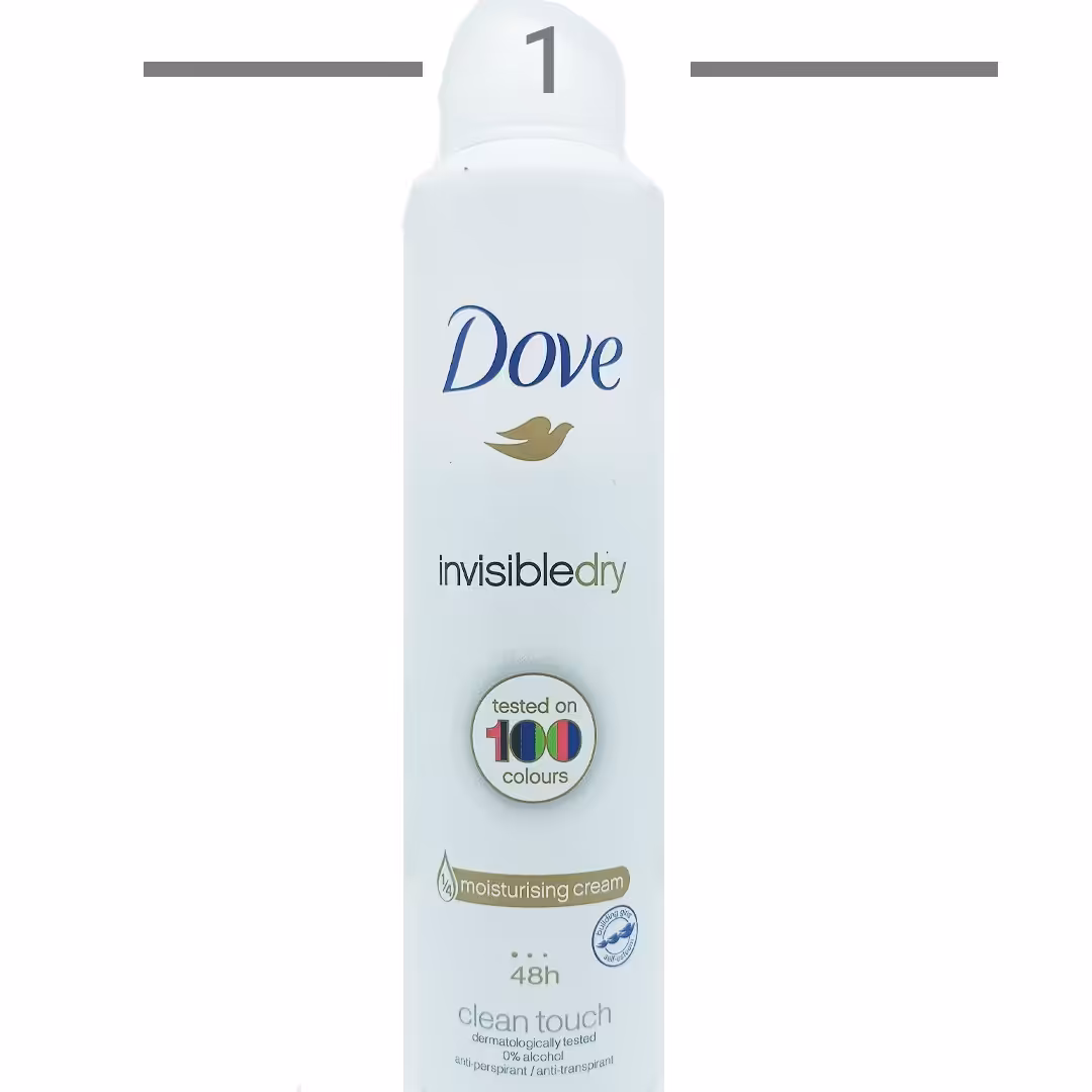 اسپری داو مدل Clean touch ضد تعریق زنانه حجم 250 میل