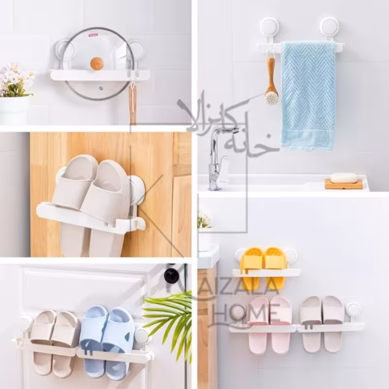 شلف نگهدارنده  حوله ودرب  ظروف آشپزخانه سفید AW629