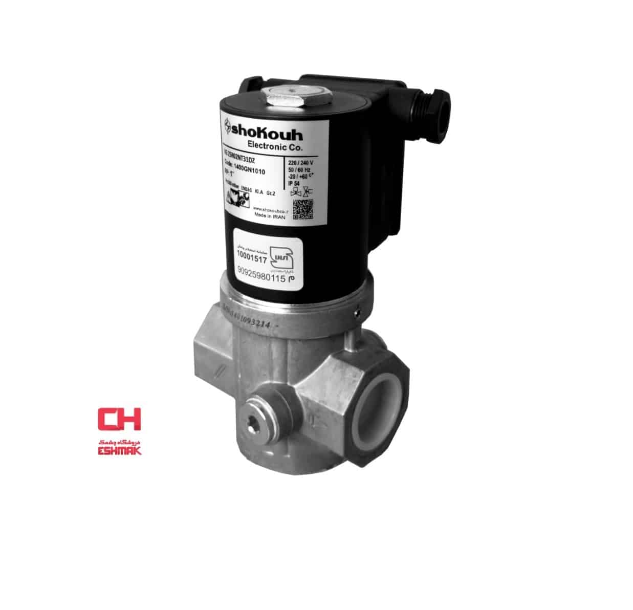 شیر برقی گاز شکوه 1 اینچ تک ضرب