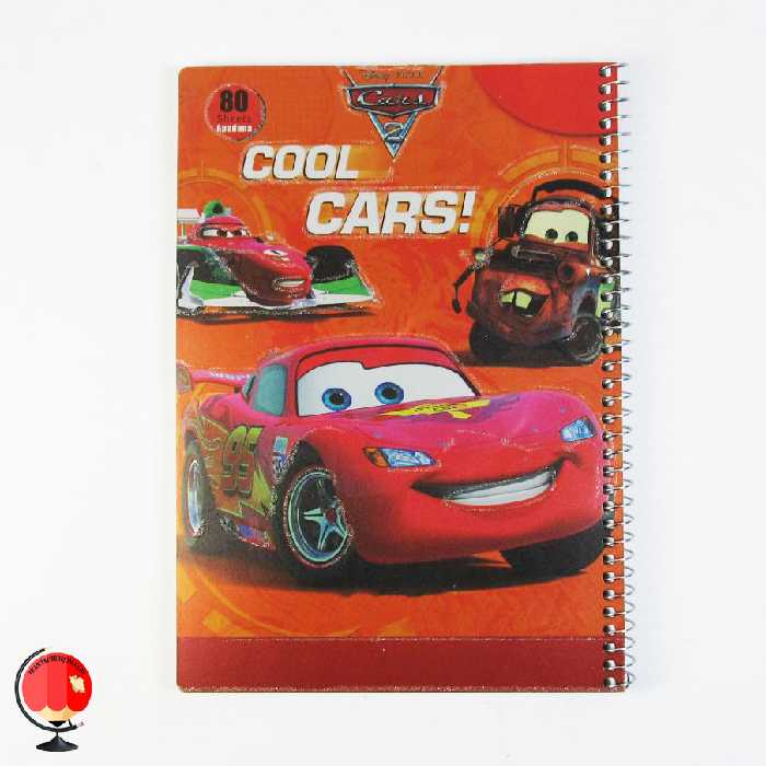 دفتر مشق 80 برگ سیمی طرح ماشین ها آپادانا