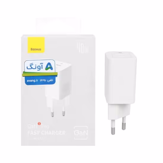 شارژر دیواری 40 وات فست شارژ دو پورت باسئوس مدل CCGP180102