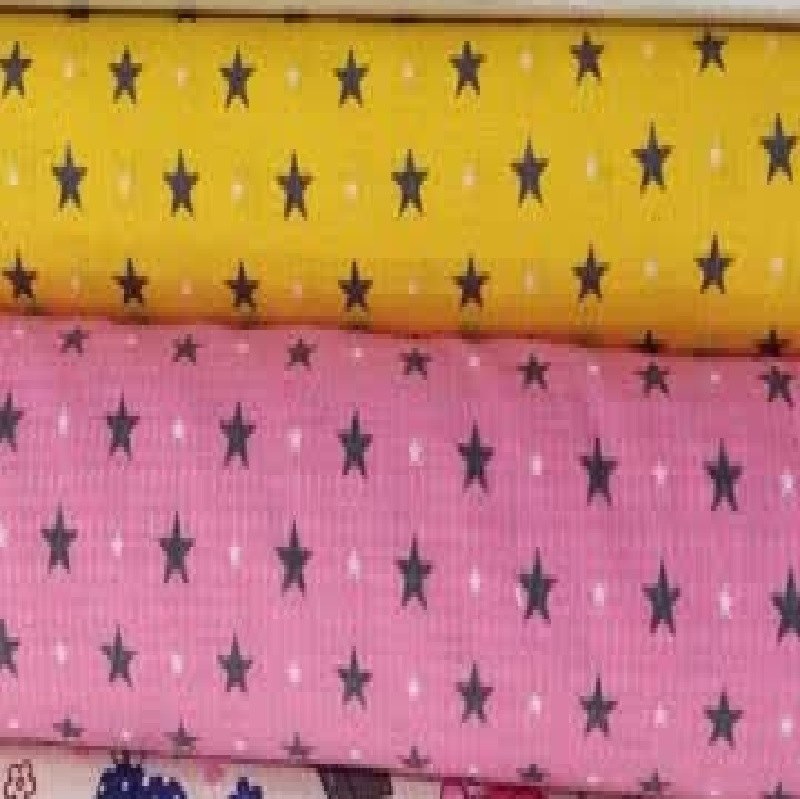 پارچه دستمالی آشپزخانه نسوز پنبه ای عرض140 طرح ستاره در دو رنگ