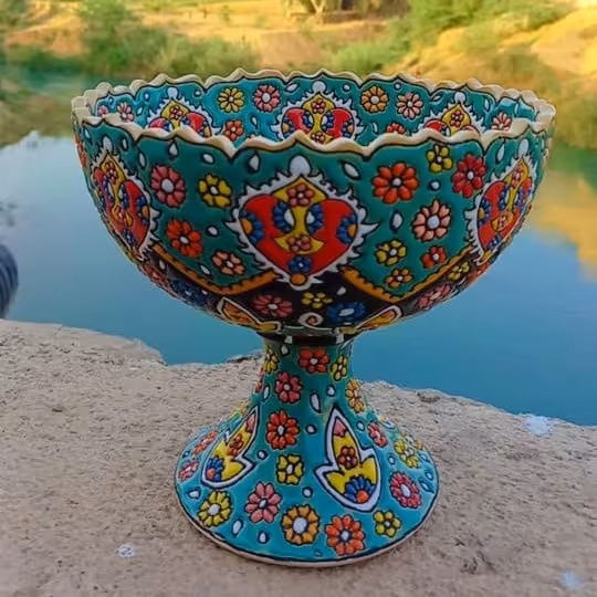 جام میوع و آجیل سایز متوسط میناکاری