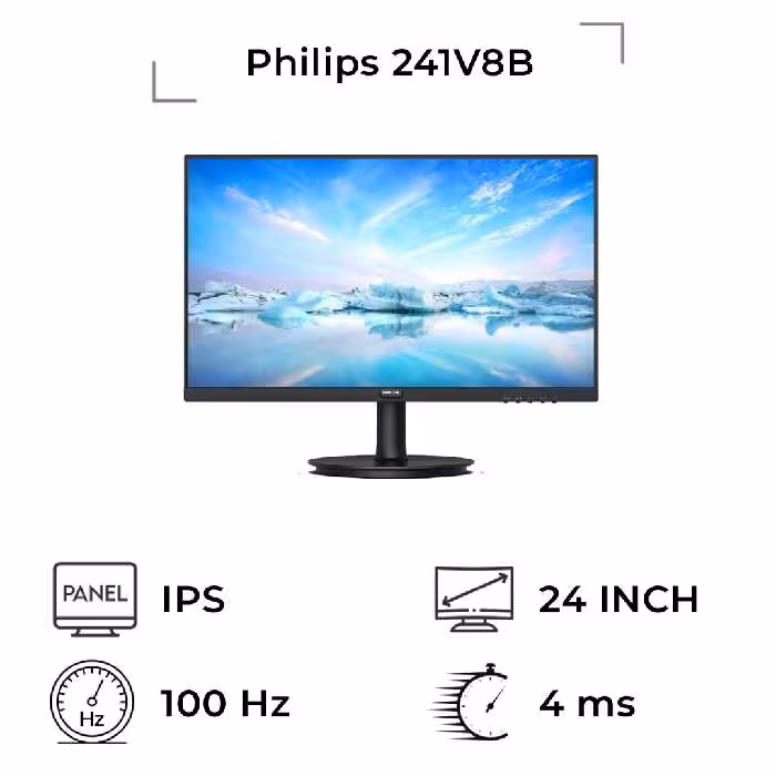 مانیتور فیلیپس مدل 241V8B سایز 24 اینچ