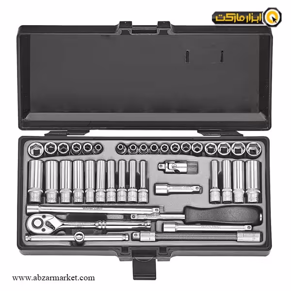 جعبه بکس فورس 40 پارچه 1/4 اینچ مدل 2402