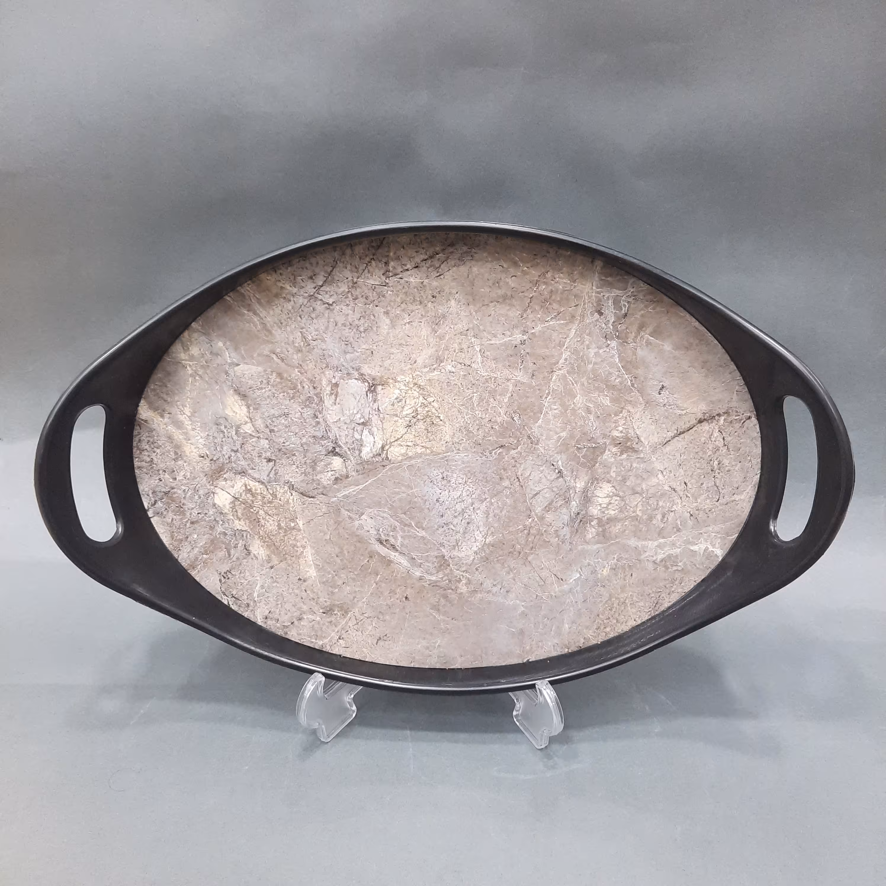 سینی طرح سنگ سینی بیضی کوچک سینی فایبرگلس سینی پذیرایی سینی چای سینی دسته سینی طرحدار 