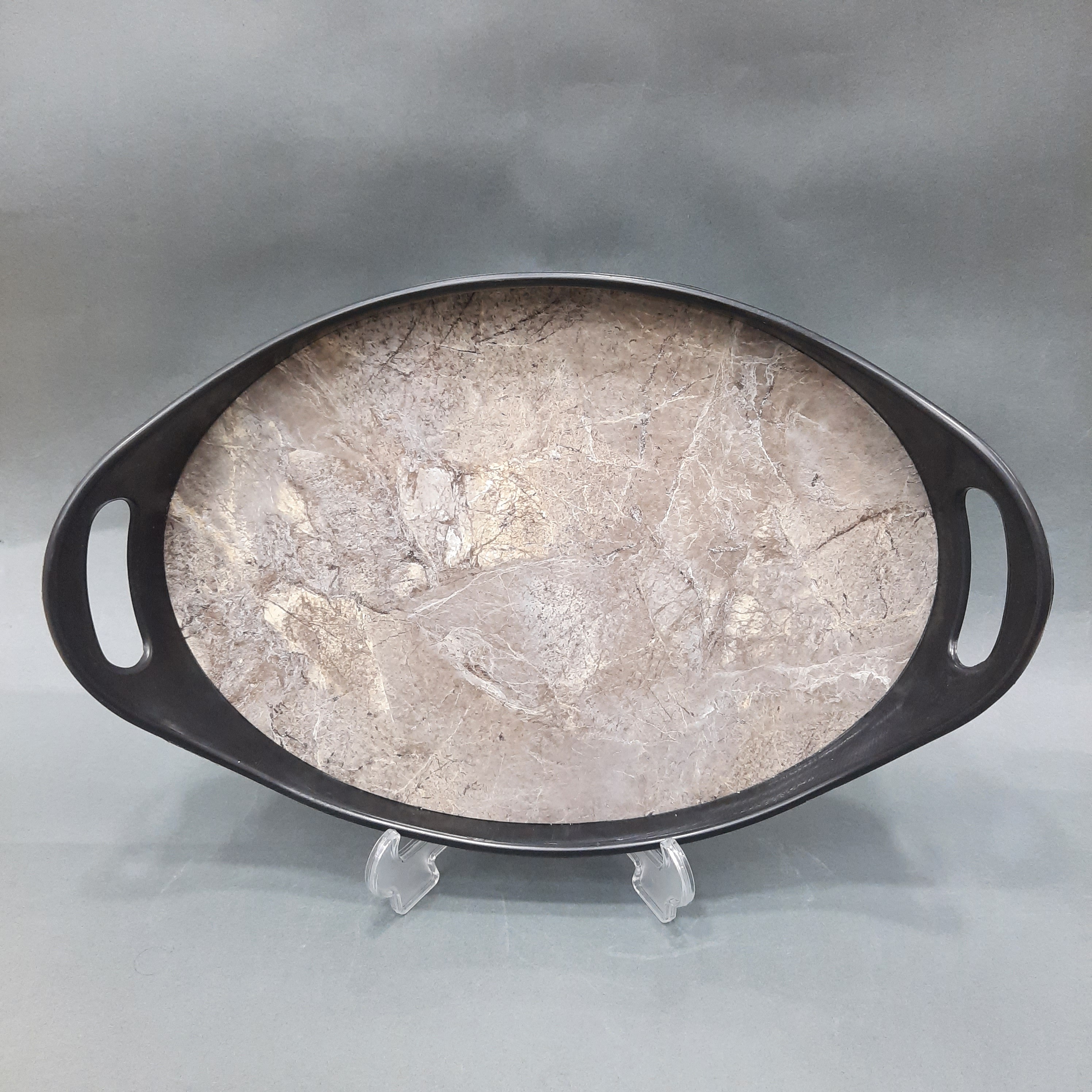 سینی طرح سنگ سینی بیضی کوچک سینی فایبرگلس سینی پذیرایی سینی چای سینی دسته سینی طرحدار 
