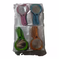 آیینه و شانه چوبی رنگی  یک عددی